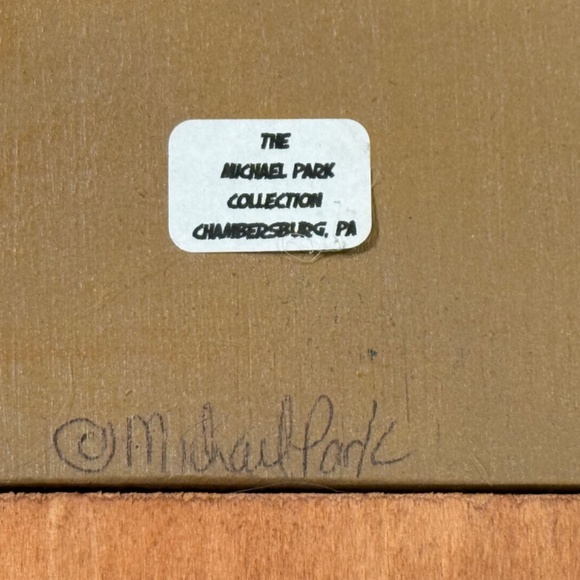 Michael Park Handmade Wooden Carved Resin German Shepard Dog Leash Holder 3 Hook - Picture 3 of 9